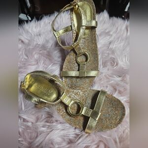 Lauren Ralph Lauren Gold Sandals